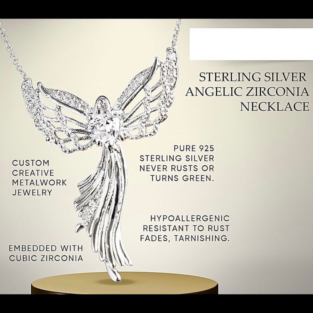 SILVER ARCHANGEL CROSS NECKLACE